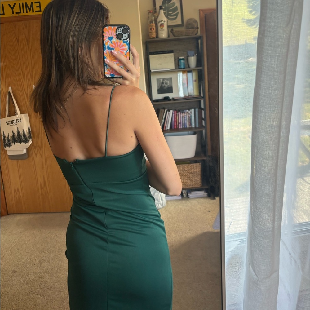Nordstrom Green Midi Dress - Picture 7 of 8